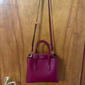 GUC Kate Spade satchel handbag, color: cranberry